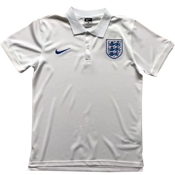 Polo Angleterre 2018 Blanc Bleu